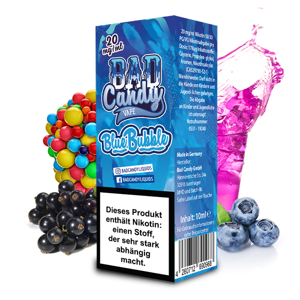 Bad Candy Blue Bubble Nikotinsalz Liquid 10ml