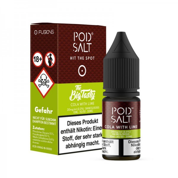 Pod Salt Fusions Cola with Lime Nikotinsalz Liquid 10ml