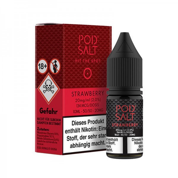 Pod Salt Strawberry Nikotinsalz Liquid 10ml